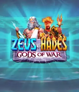 Experience the mythological showdown of the Zeus vs Hades: Gods of War game by Pragmatic Play, featuring the mighty Zeus wielding lightning opposite the fiery Hades with his scepter. This graphic depicts the powerful duel between these mythic figures, set against a dynamic backdrop. Ideal for mythology enthusiasts, offering a captivating gaming experience. 