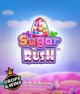 Experience the colorful world of the Sugar Rush slot game by Pragmatic Play, with a colorful candy dispenser on a fantastic background of candyland. This graphic portrays the joy and thrill of the slot, enhanced with multicolored candies and engaging typography. Great for those with a sweet tooth, delivering hours of fun. 