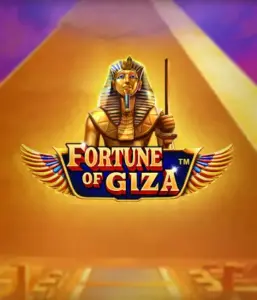 Uncover the mystical world of Fortune of Giza slot by Pragmatic Play, featuring a noble depiction of a Pharaoh before the iconic pyramid backdrop. This image portrays the glory of Egyptian culture, ideal for fans of Egyptian-themed slots, delivering a fascinating escape.